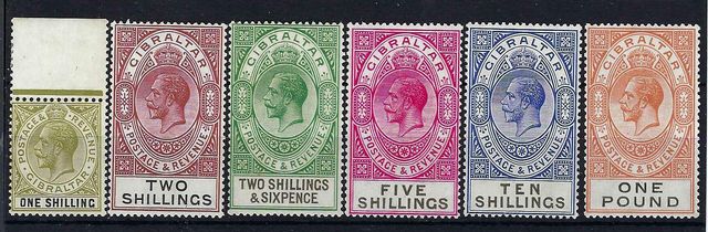 Image of Gibraltar SG 102/7 UMM British Commonwealth Stamp